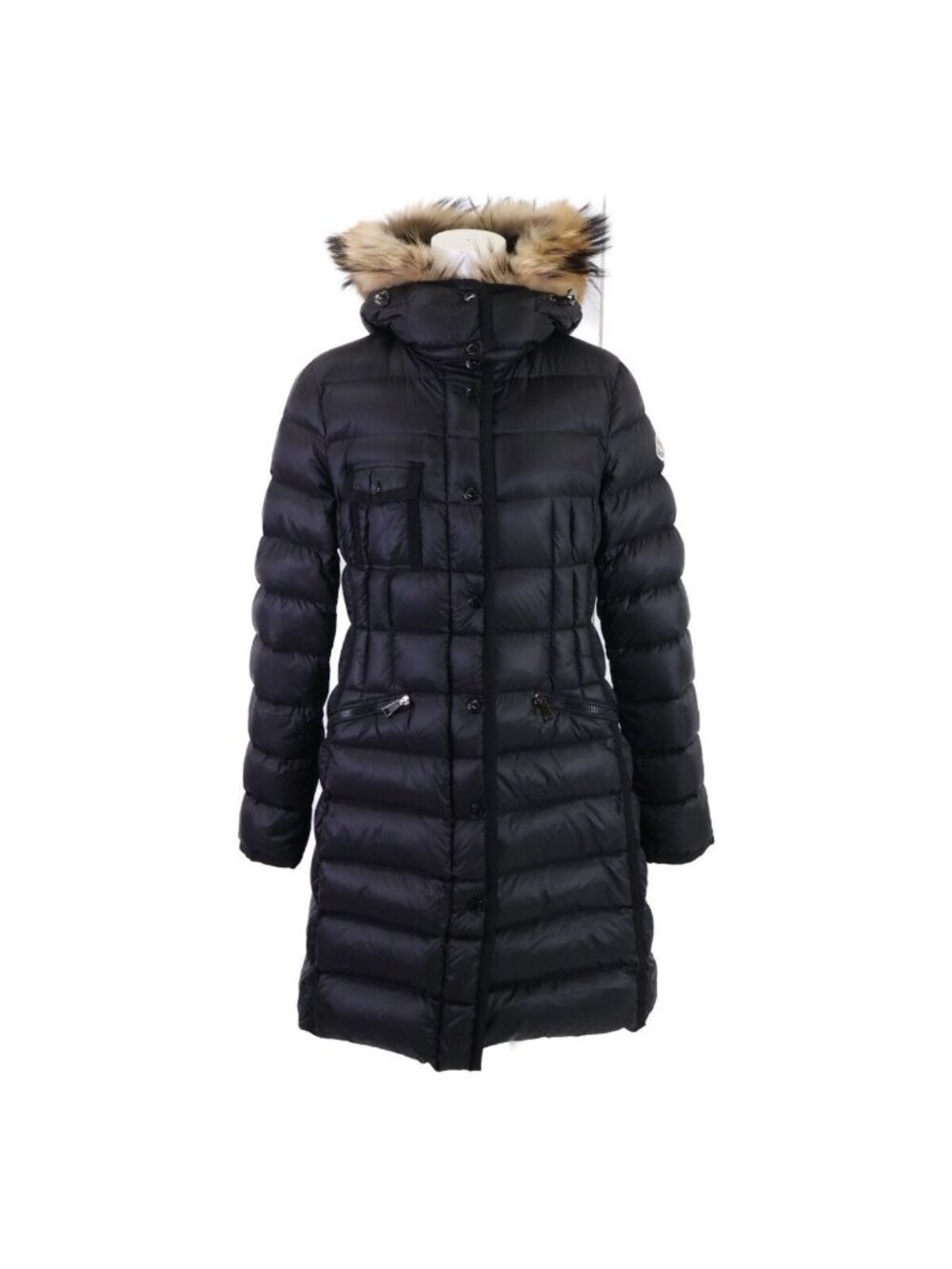 Moncler Hermifur Raccoon Fur Hooded Down Coat